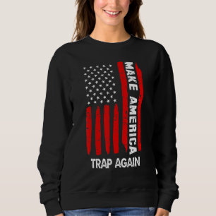 Moletom Torne A América Armada Novamente Bandeira American