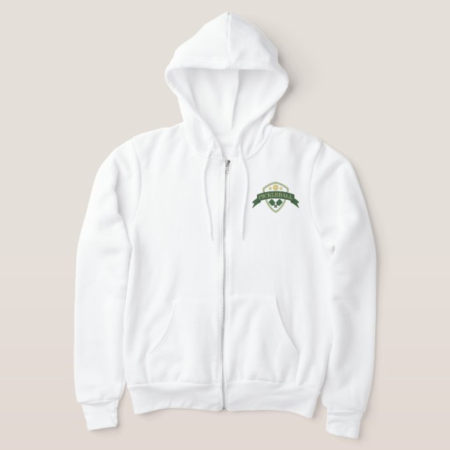 Moletom Torneio de Pickleball Zip Hoodie (Postura )
