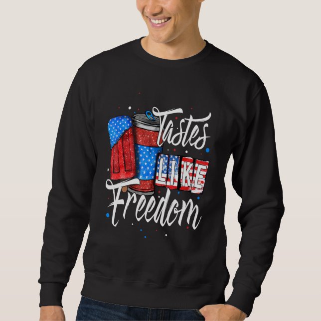 Moletom Torrado Como Liberdade 4 De Julho, Ice Crea Patrió (Frente)