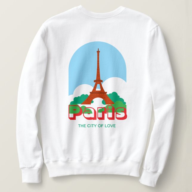 Moletom Torre Eiffel e Paris (Verso do Design)