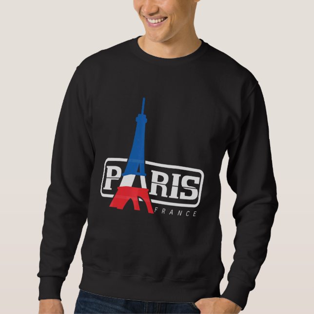 Moletom Torre Eiffel Paris Dia da Bastilha Amor Francês (Frente)