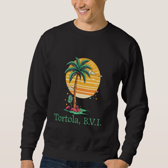 Moletom Tortola BVI B.V.I British Virgin Islands Souvenir  (Frente)