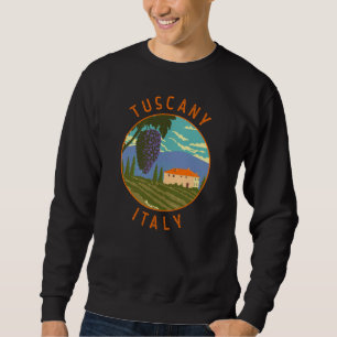 Moletom Toscânia Itália Vineyard Circle Distressed Circle 