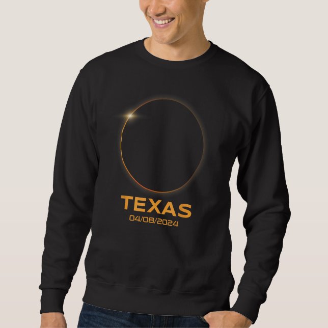 Moletom Total Solar Eclipse 2024 Totality Texas (Frente)