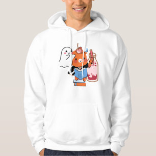 Moletom Touro Vermelho Estudioso e Boba de Cereja e Fantas