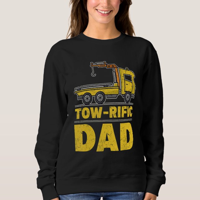 Moletom Tow rific Dad  Tow Trucker (Frente)