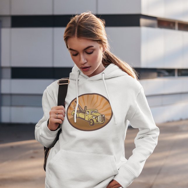 Moletom Tow Truck Womens Hoodie (Criador carregado)