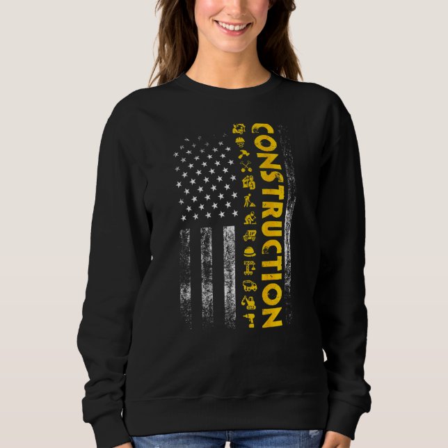Moletom Trabalhador da Construção   Nas Costas das Roupas (Frente)