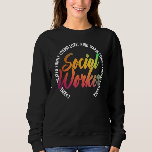 Moletom Trabalhador Social Trabalhador de Caseworker Servi (Frente)