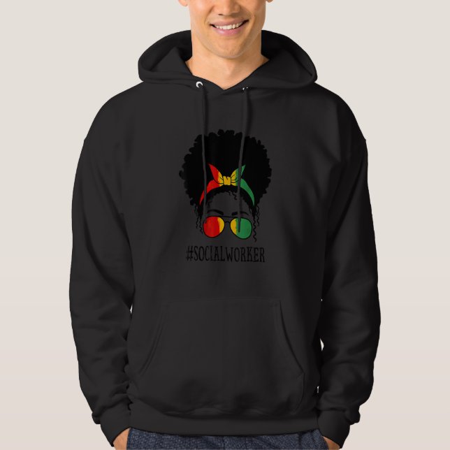 Moletom Trabalhadora Social Mulheres Africanas Coque Desgr (Frente)