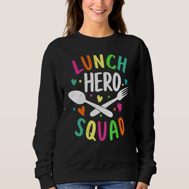 Moletom Trabalhadores de cantinas de hero Squad na escola (Frente)