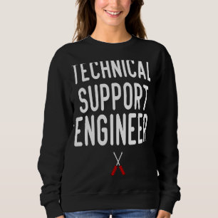 Moletom Trabalho de arte De Engenheiro De Suporte Técnico