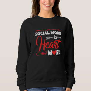 Moletom Trabalho de Assistente Social é Trabalho de Coraçã