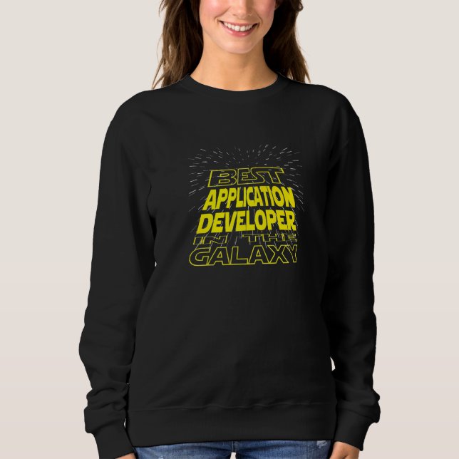 Moletom Trabalho de Galáxia Legal do Application Developer (Frente)
