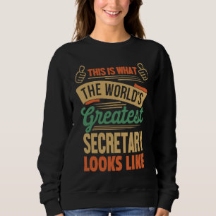 Moletom Trabalho de Secretária Maior Secretária do Mundo