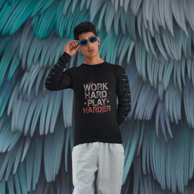 Moletom Trabalho Grunge Mais Difícil - Trabalho Engraçado  (Criador carregado)