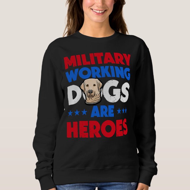 Moletom Trabalho Militar do Labrador Retriever (Frente)