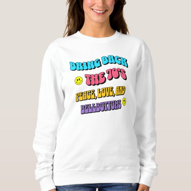 Moletom Traga de volta os anos 70 (Frente)