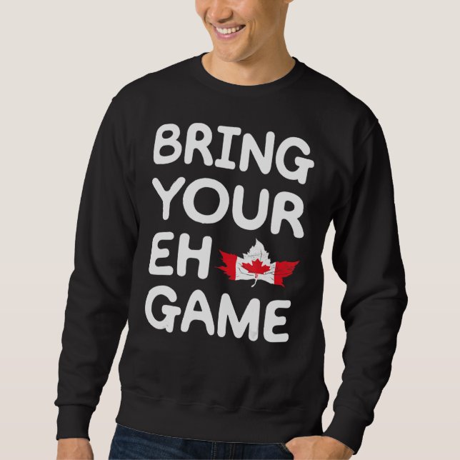 Moletom Traga o seu jogo canadense Flag Canada Pride Mapea (Frente)