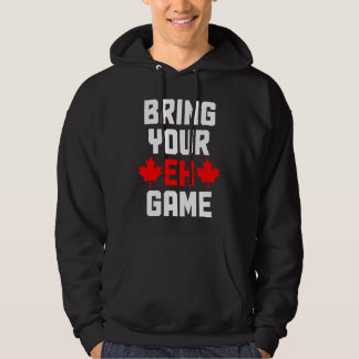 Moletom Traga Seu Jogo Eh Canadá Orgulho da Bandeira Canad