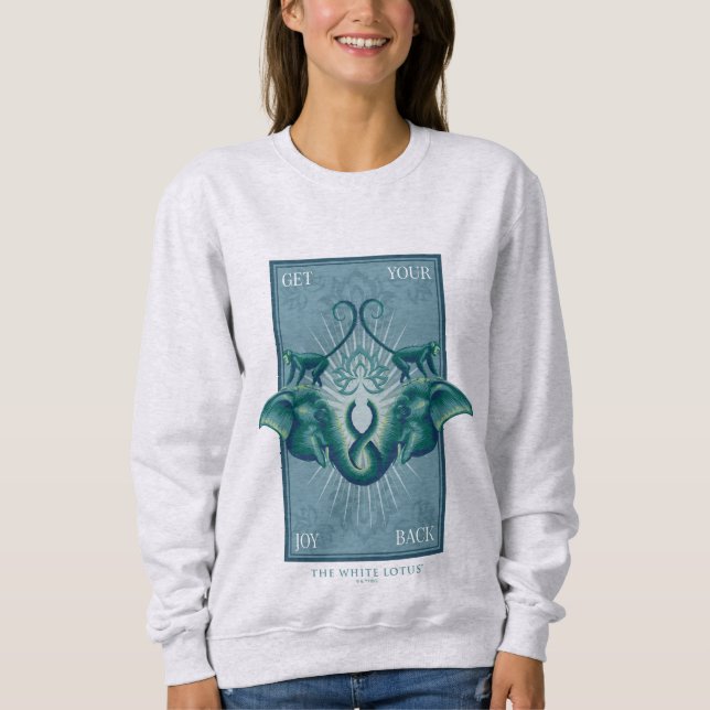 Moletom Traga Sua Alegria De Volta - O Lotus Branco (Frente)