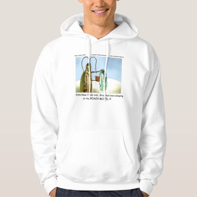 Moletom Tragédia No Roach Motel Engraçado Cartoon Hoodie (Frente)