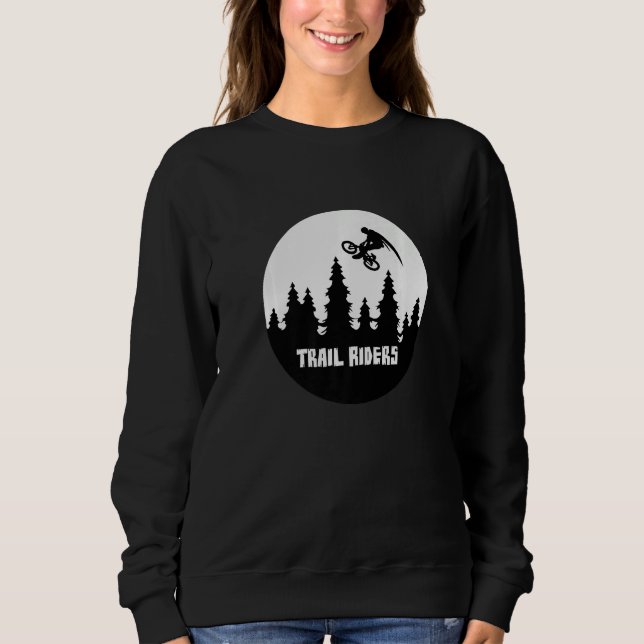 Moletom Trail Riders Biking Bicycle BMX Stunt Dirt Bike Pr (Frente)