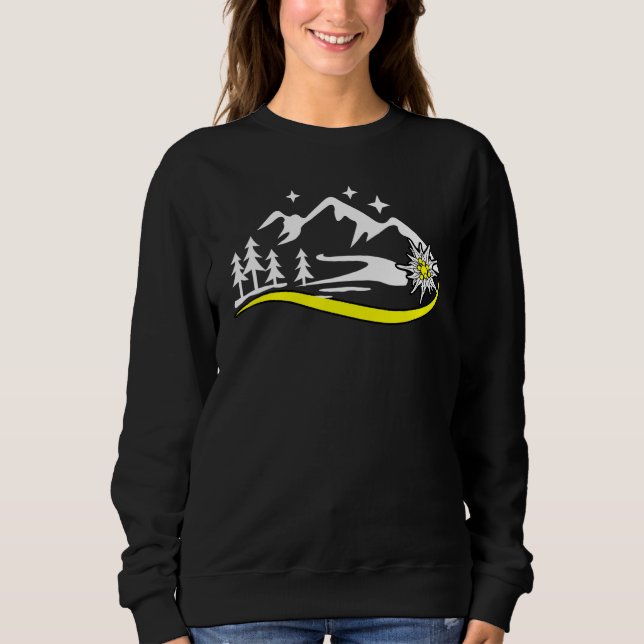 Moletom Traje Alpen Edelweiß Edelweiss para dirndl e le (Frente)