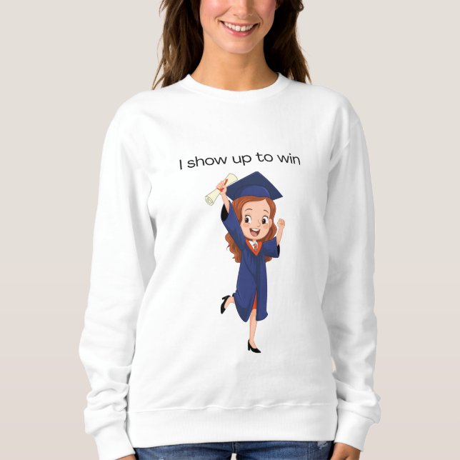 Moletom Traje de formatura de menina (Frente)