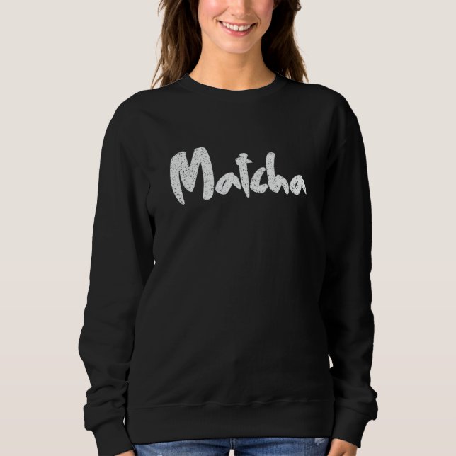 MOLETOM TRAJE DE HALLLOWEEN DE CHÁ VERDE MATCHA FINGIR QUE (Frente)