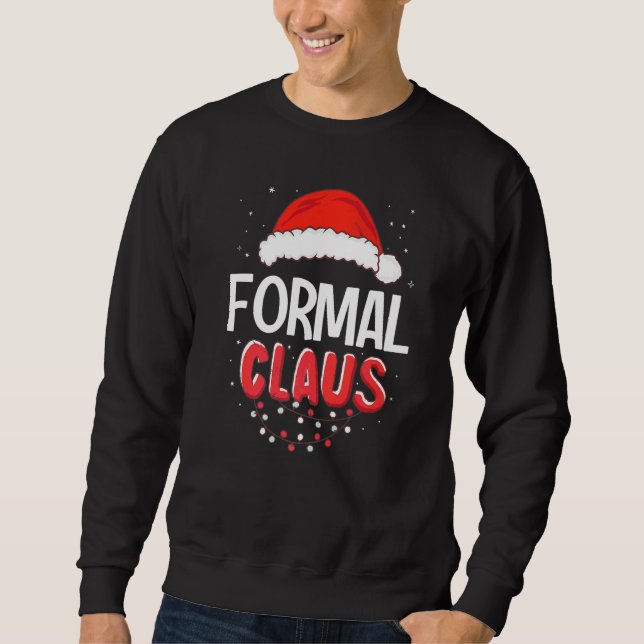 Moletom Traje de Natal do Papai Noel Formal Premium (Frente)