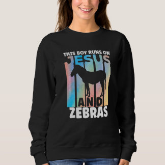 Moletom Traje de Zebra para Amantes de Zebra para Rapazes 