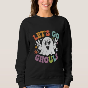 Moletom Traje Retro de Halloween Vamos Lá Espíritos Malign