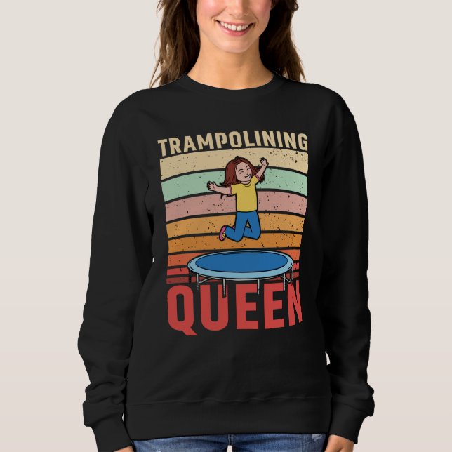 Moletom Trampolining Queen Jumping Trampoline Gymnastics (Frente)