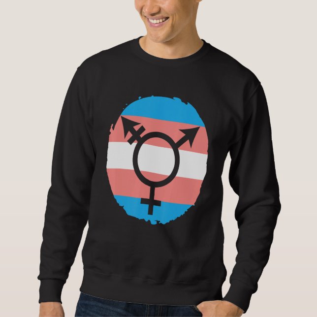 Moletom Trans Rainbow Pride LGBTQ Transgender Rights 1 (Frente)