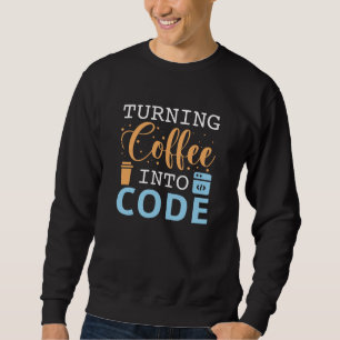 Moletom Transformando Café em Código