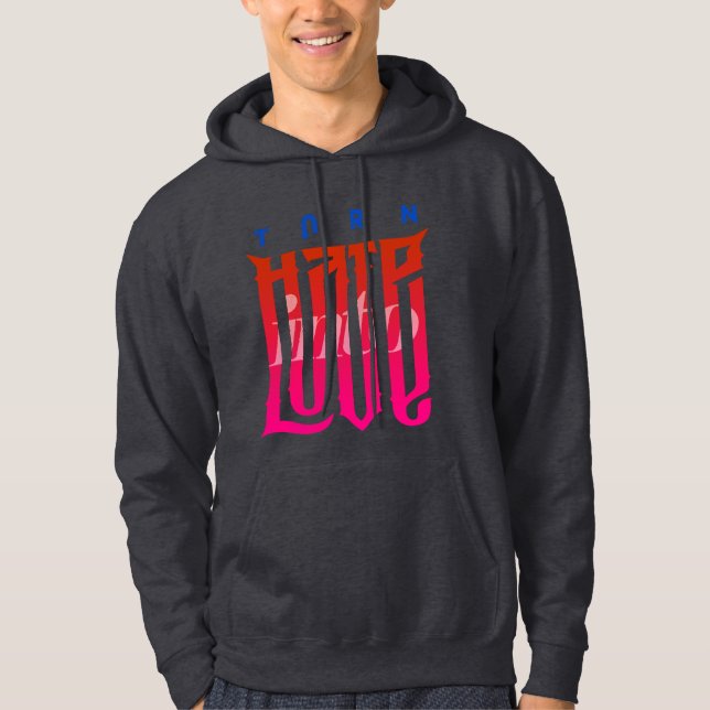 Moletom Transforme o ódio em amor | Homens Hoodie (Frente)