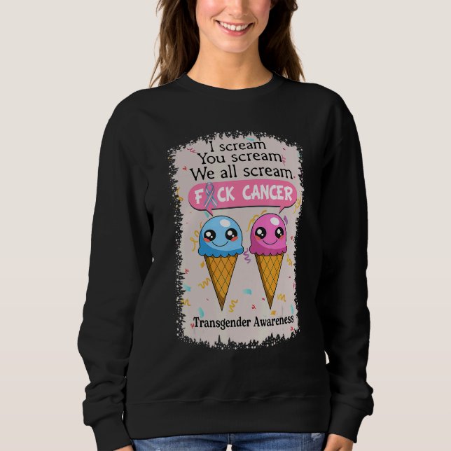Moletom Transgender Awareness Cute Ice Creams  Saying (Frente)