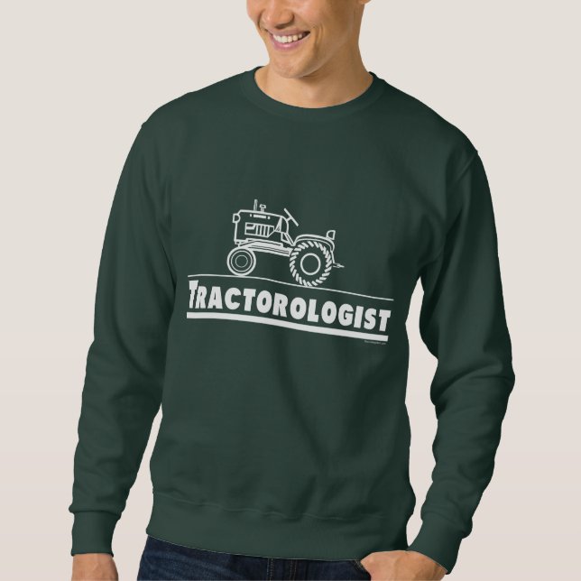 Moletom Trator Humorístico Tractorologista Verde (Frente)