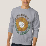 Moletom Trava Inteira (Lotta) Frio De Hanukkah Doce Feio<br><div class="desc">O design de camisola apresenta uma ilustração original de uma panqueca de batata latke revestida com creme azedo, grampeadora na cozinha de férias judaica, com HANUKKAH É UM FOTO INTEIRO DE LATKE em uma fonte divertida. Ideal para uma festa de suéter de férias feia! Este Hanukkah latkes design também está...</div>