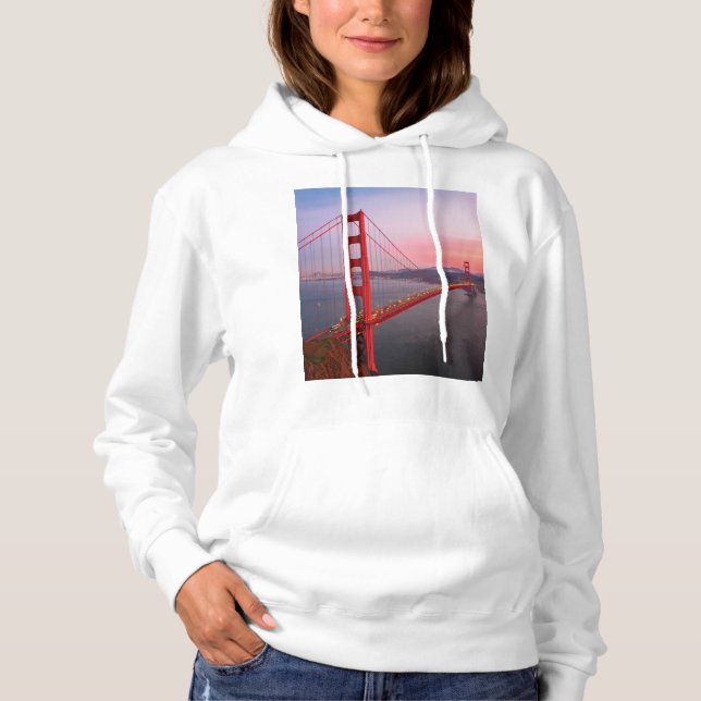 Moletom travesseiro decorativo da ponte ouro (Frente)