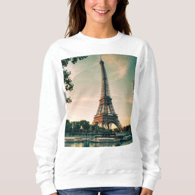 Moletom Travesseiro decorativo da torre Eiffel (Frente)