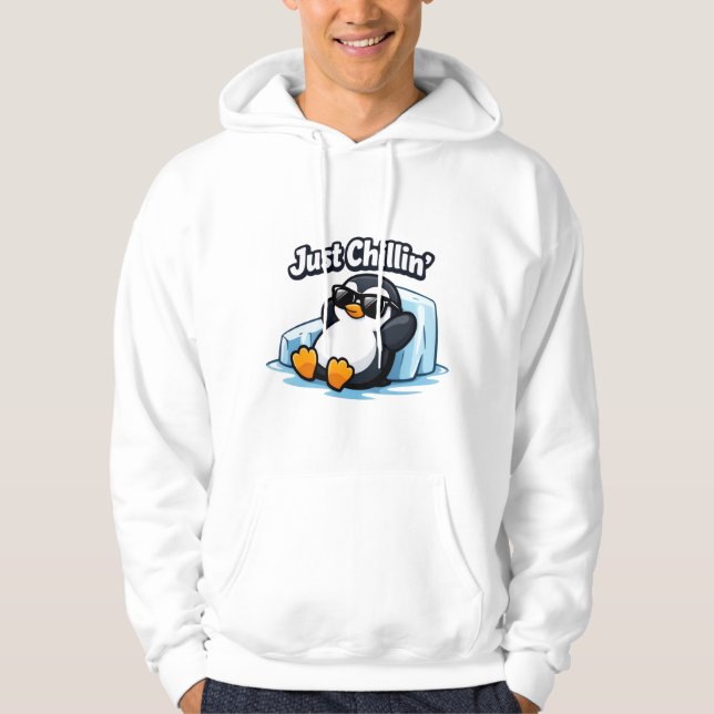 Moletom Travesseiro Pinguim Relaxando (Frente)