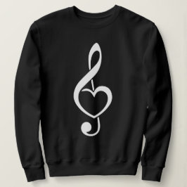 Moletom Treble Clef Heart Music Note