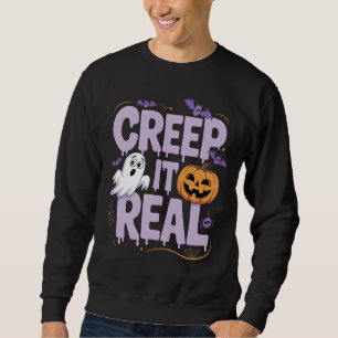 Moletom Trecho de Dia de as Bruxas engraçado Real Do Creme
