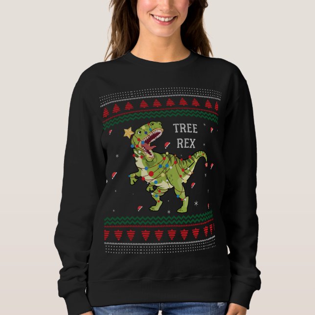 Moletom Tree Rex Trex Dinossaur Leve Suor De Natal Feio (Frente)