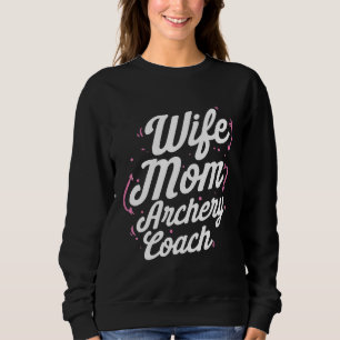 Moletom Treinador de Archery Mãe Esposa Player Equipe Inst