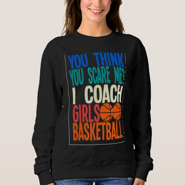 Moletom Treinador de basquetebol das garotas 1 (Frente)