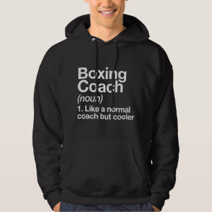 Moletom Treinador de Boxe Definição de Esportes Divertidos