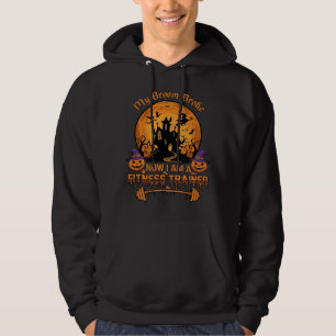 Moletom Treinador de Fitness de Halloween Vassoura Quebrad